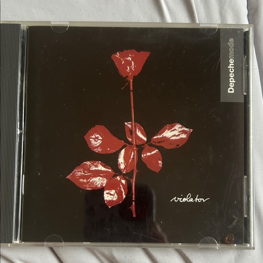 Depeche Mode 'Violator' CD with Red Rose Design